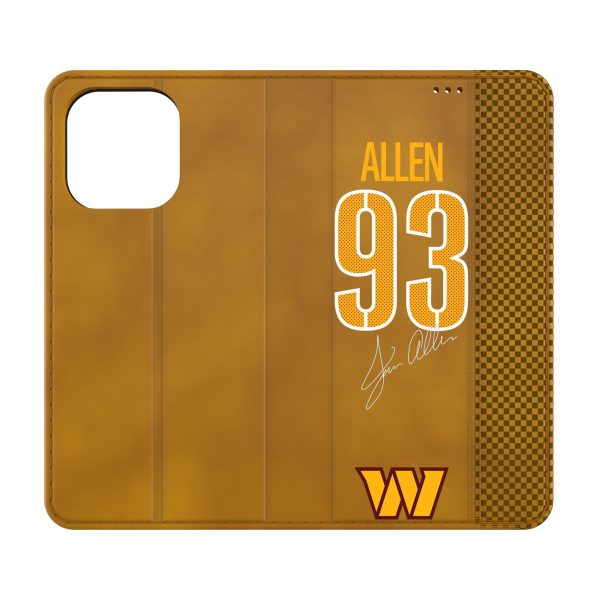 Jonathan Allen Washington Commanders 93 Ready Folio Phone Case Cheap