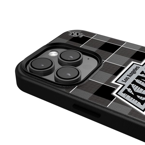 LA Kings Plaid MagSafe Compatible Phone Case for Apple iPhone Discount - Image 4