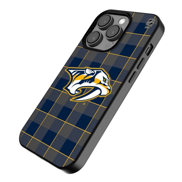 Nashville Predators Plaid MagSafe Compatible Phone Case for Apple iPhone For Cheap - Image 2