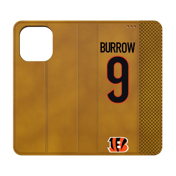 Joe Burrow Cincinnati Bengals 9 Ready Folio Phone Case Supply