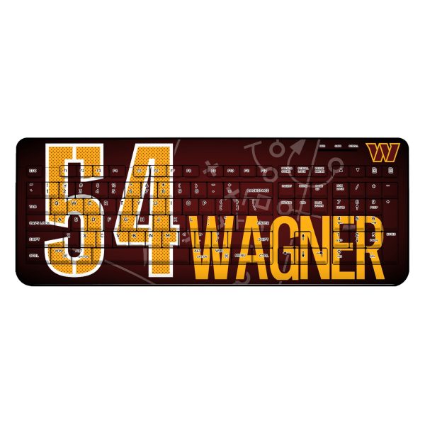 Bobby Wagner Washington Commanders 54 Ready Wireless USB Keyboard Sale