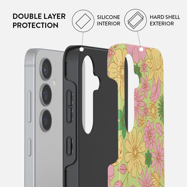 Amalfi Coast - Colorful Floral Samsung Galaxy S24 FE Case Online - Image 2
