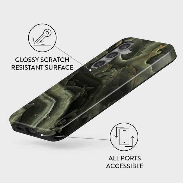 Misty Forest - Green Marble Samsung Galaxy S24 FE Case For Discount - Image 3
