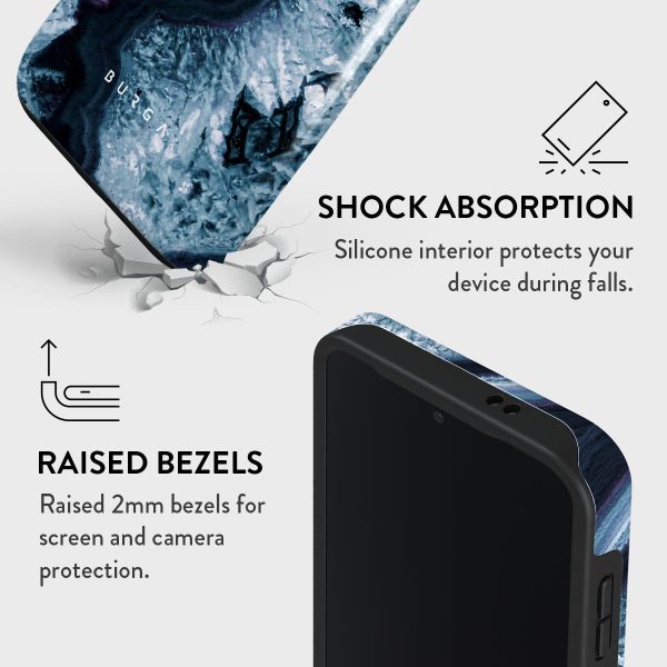 Frozen Lake - Gray Marble Samsung Galaxy S24 FE Case Hot on Sale - Image 4